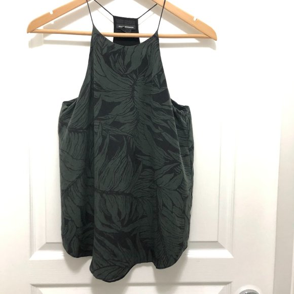 Club Monaco Racerback Silk Tank Top - Size XS - Picture 1 of 9